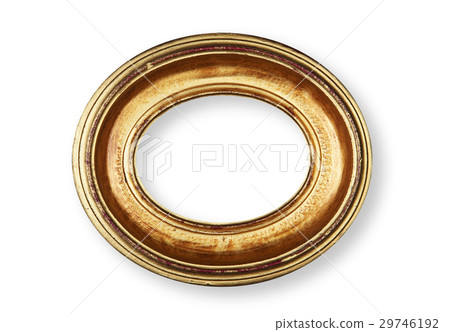 Golden oval frame 29746192