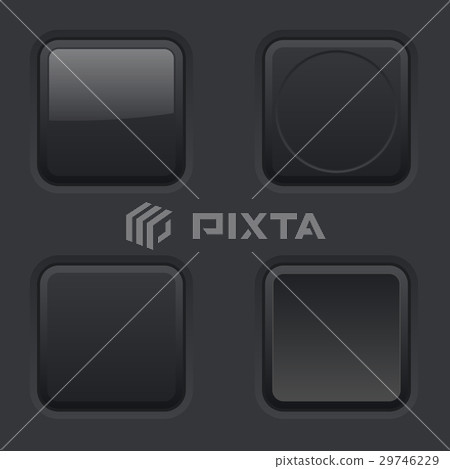 Square buttons. Normal, pushed, active, hover Square buttons. Normal, pushed, active, hover 29746229