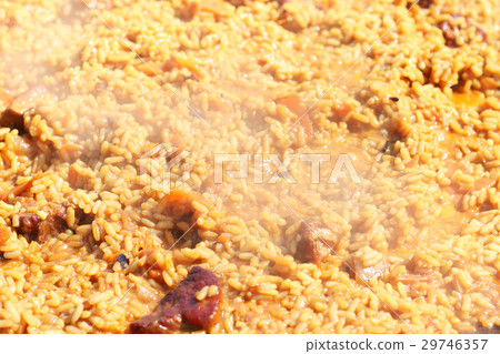 hot pilaf cooking close-up 29746357