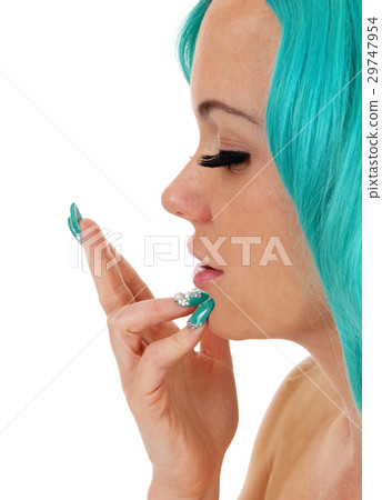 Face closeup of girl. 29747954