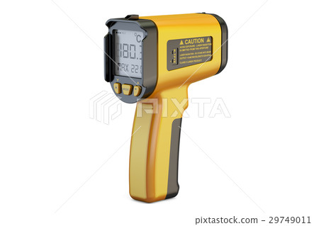 Infrared Thermometer, 3D rendering 29749011