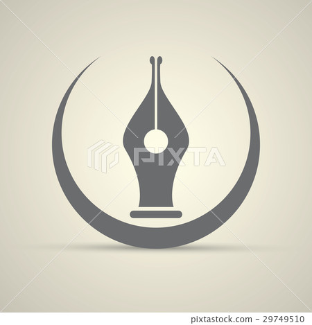 vector flat Fountain pen icon isolated - Stock Illustration [29749510 ...