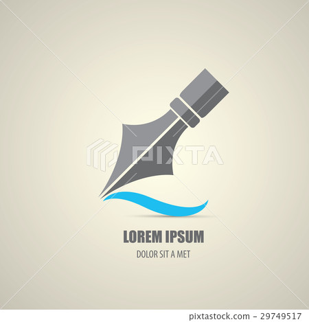 vector flat Fountain pen icon isolated - Stock Illustration [29749517 ...