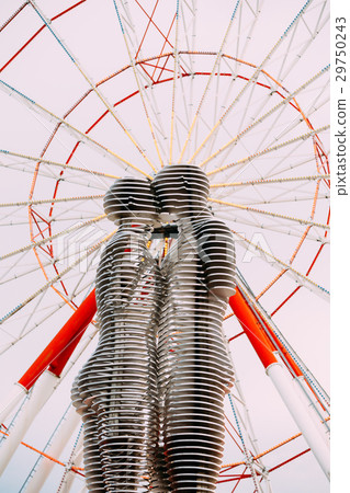 Batumi, Adjara, Georgia. Moving metal sculpture 29750243
