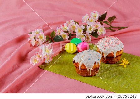 Meat quail egg for Easter, colorful  food  29750248