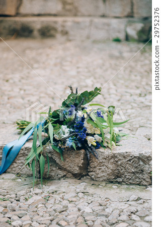 Wedding bridal bouquet of roses, lisianthus Wedding bridal bouquet of roses, lisianthus 29752376