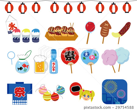 Festival icon set illustration 29754588