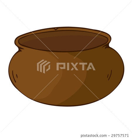 Clay pot isolated illustration 29757571