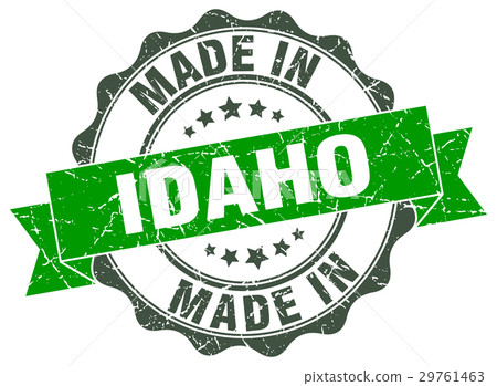 made in Idaho round seal 29761463