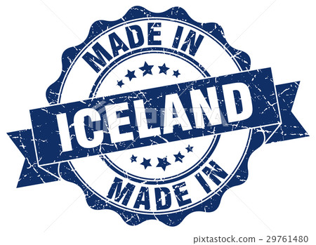 made in Iceland round seal 29761480