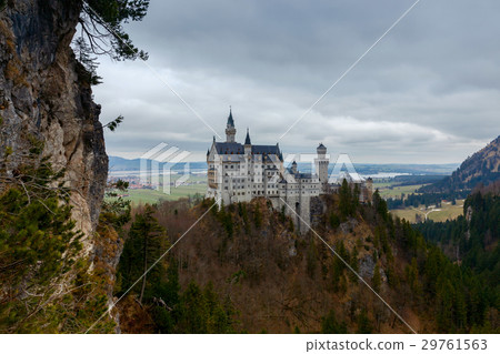 Neuschwanstein Castle fortress In the Bavarian 29761563