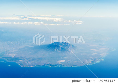 Aerial view baluran national park java indonesia 29763437