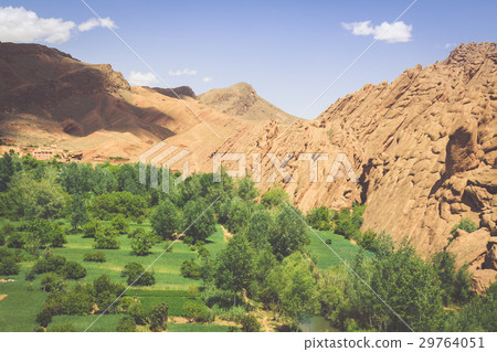 Red rock limestone fingers in Dades Gorgem Morocco 29764051