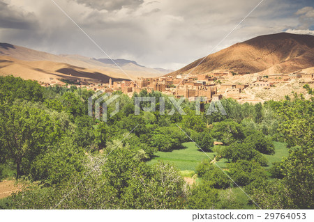 Town in Dades Valley, Morocco Town in Dades Valley, Morocco 29764053