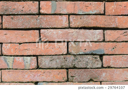 Abstract background close up red brick wall 29764107