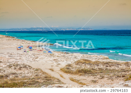Tourists in Illetes beach Formentera island 29764183