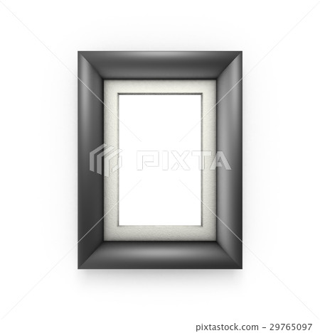 Black picture frame isolated on white Black picture frame isolated on white 29765097