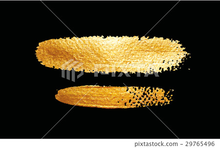 Vector set of shining brush strokes for background 29765496