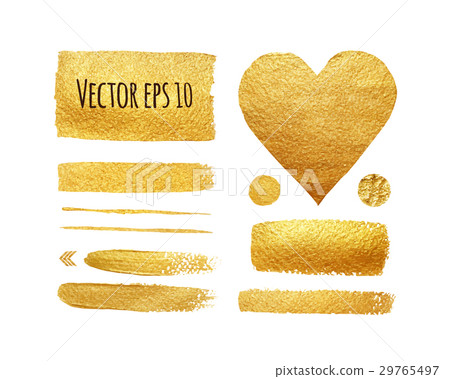 Vector set of shining brush strokes for background Vector set of shining brush strokes for background 29765497