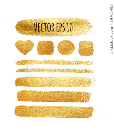 Vector set of shining brush strokes for background 29765499