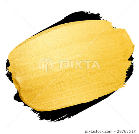 Vector golden brush stroke for your amazing design Vector golden brush stroke for your amazing design 29765517