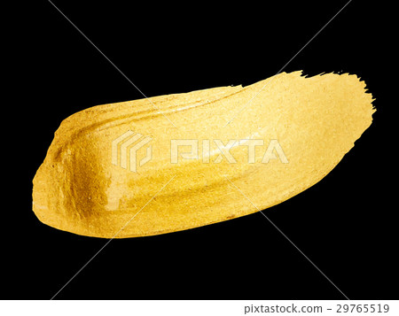 Vector golden brush stroke for your amazing design Vector golden brush stroke for your amazing design 29765519
