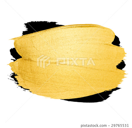 Vector golden brush stroke for your amazing design - Stock Illustration ...
