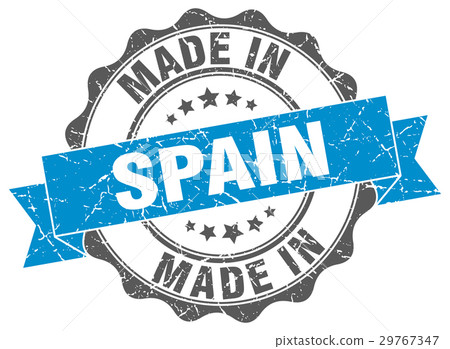 made in Spain round seal 29767347
