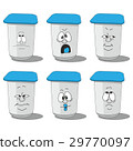 Set smiling plastic cups 011 29770097