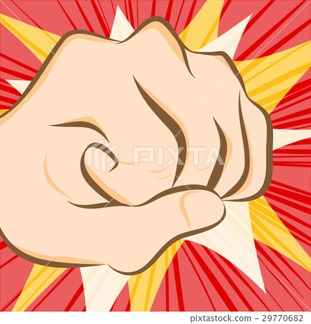 fist hit abstract background 29770682