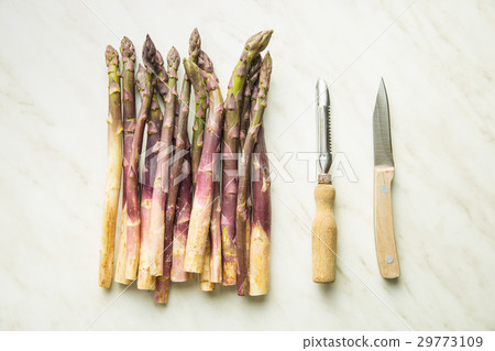 Fresh purple asparagus. 29773109