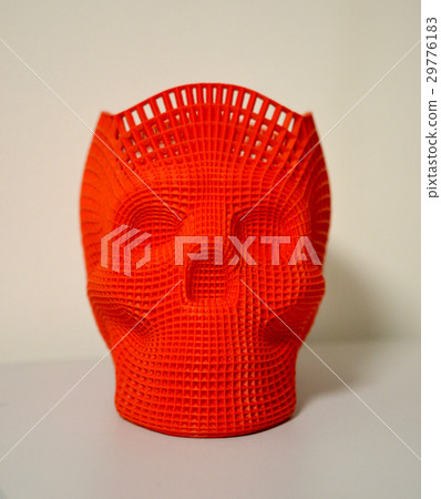Skull printed on a 3d printer Skull printed on a 3d printer 29776183