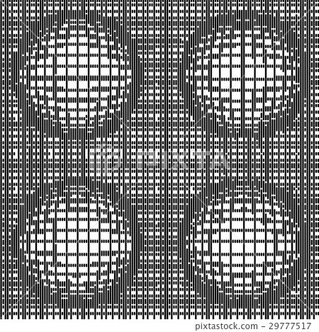 Grid of distorted dynamic lines with Spheres. Grid of distorted dynamic lines with Spheres. 29777517