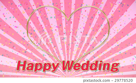 Happy Wedding Heart Radiation Happy Wedding Heart Radiation 29778520