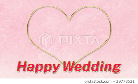 Happy Wedding Heart 29778521