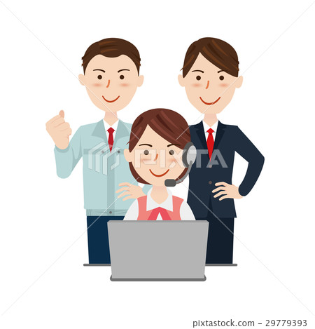 Business team operator - Stock Illustration [29779393] - PIXTA