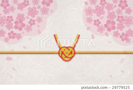 日本紙櫻花水畫 29779525