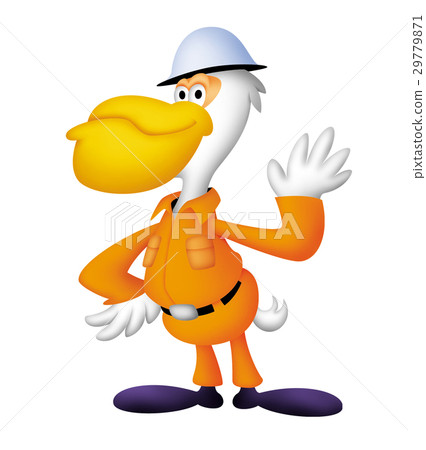 Pelican firefighter, rescue mission character Pelican firefighter, rescue mission character 29779871