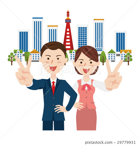 Man and woman businessman Man and woman businessman 29779931
