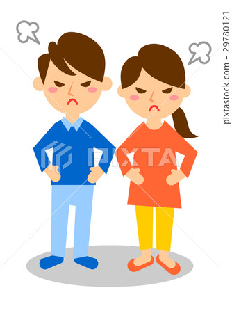 The couple gets angry - Stock Illustration [29780121] - PIXTA