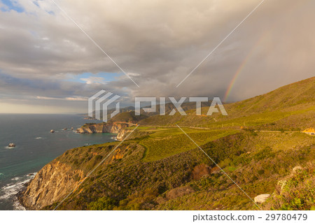Storm Over Bixby Bridge California 29780479