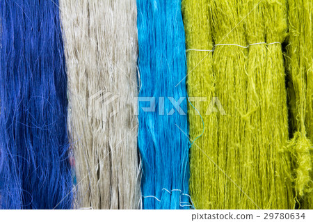 Closed up of colorful thread texture background 29780634