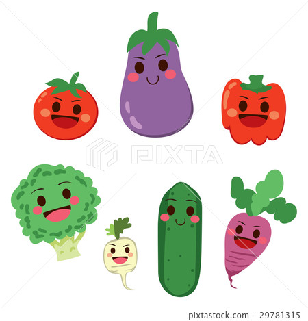 Vegetable Cartoon Characters Vegetable Cartoon Characters 29781315