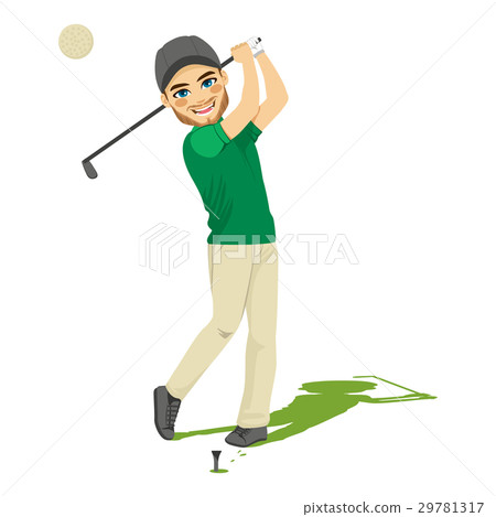 Golf Player Man Golf Player Man 29781317