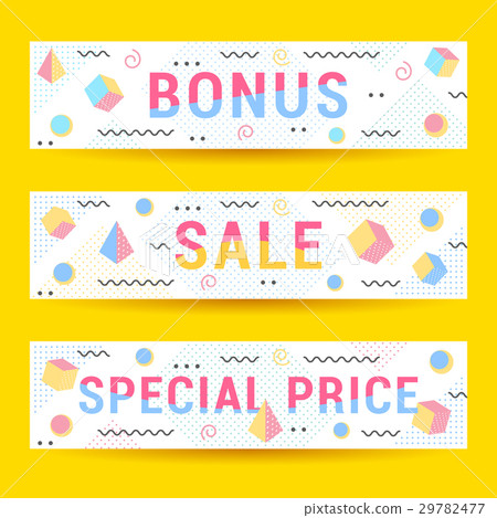 Vector Set Geometric Pattern, Flyers and Banners 29782477