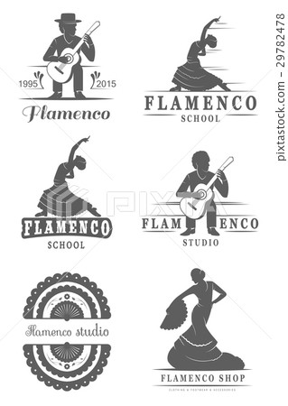 Set Logos and Badges Flamenco 29782478