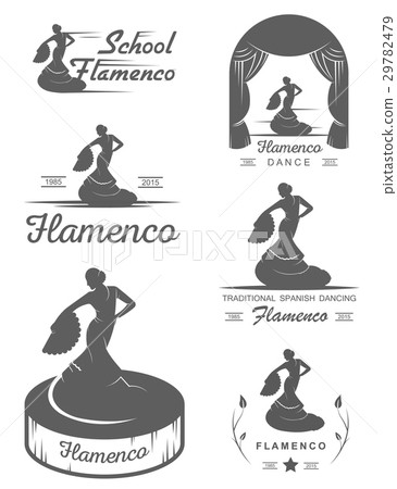 Set Logos and Badges Flamenco 29782479