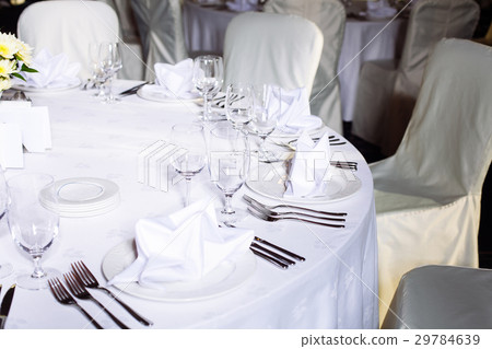 Table set for an event party or wedding Table set for an event party or wedding 29784639