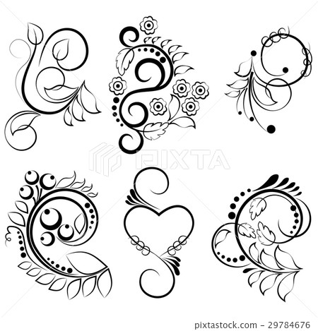Ornamental design elements - vector 29784676
