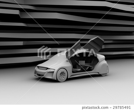 背景的灰色陰影電車圖像 29785491